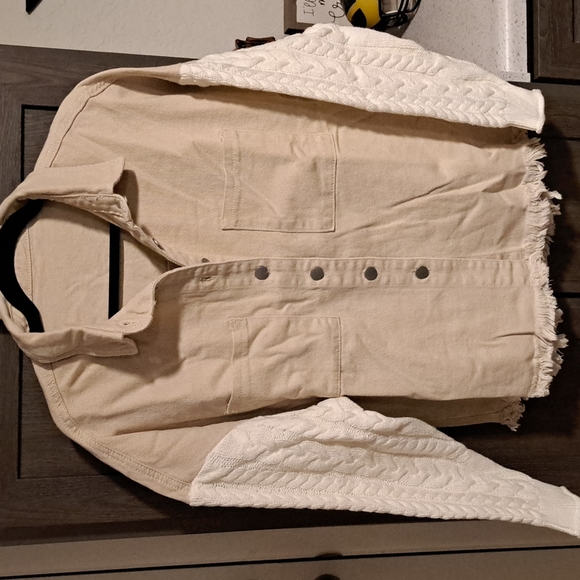 New denim cable knit jacket - Picture 14 of 16